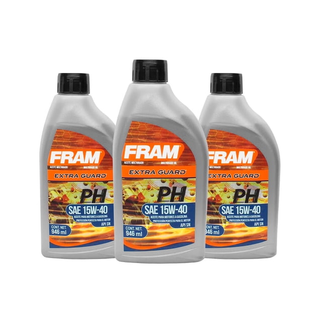 Aceite Mineral De Motor 15W40 Fram Extra Guard 3 Botellas