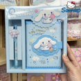 thumbnail image 2 of Sanrio-Juego de bolígrafos de Gel para cuaderno, Bloc de notas con melodía, Cinnamoroll, Hellokitty, Kuromi, Agenda Diaria, planificador, papelería escolar y de oficina para niña, 2 of 4