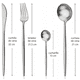 thumbnail image 2 of Juego de Cubiertos de Acero Inoxidable BLOOSOM de 24 Piezas Plata, 2 of 4