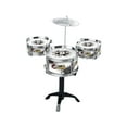 thumbnail image 2 of Mini Jazz Drum Set Instrument Set Percussion Instruments Toy Early Educational Toys Developmental Playset for Kids Birthday Gifts Black, 2 of 8
