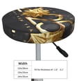 thumbnail image 4 of Balery 2025 Happy New Year 1 Fundas de asiento para taburete de bar redondo de tela de terciopelo ajustables que protegen de arañazos y manchas para sillas de 14 a 17 pulgadas.-13 inch, 4 of 7