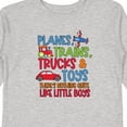 thumbnail image 4 of Inktastic Planes Trains Trucks and Toys Nothing Quite Like Little Boys Boys Long Sleeve Toddler T-Shirt, 4 of 5