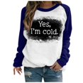 thumbnail image 2 of 50% de Réduction Oversized Sweatshirt for Women 2023 T-shirt Imprimé Long Manches Blouse Col Rond Casual Tops Sweatshirt, 2 of 5