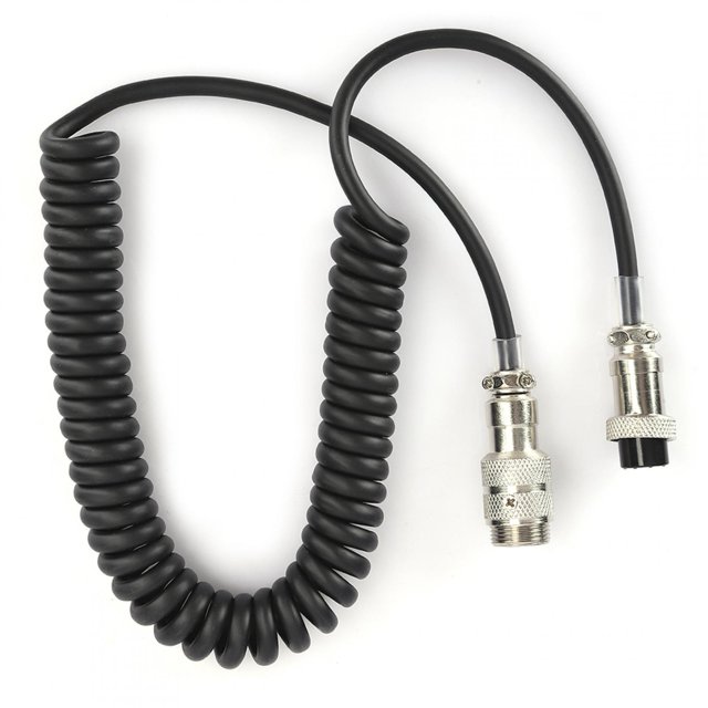 Gupbes Lightweight Strong Compatibility Hand Microphone Cable, Extension Hand Microphone Cable, For 8-Pin Microphones, Transceivers Use 8-Pin Microphones