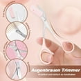 thumbnail image 5 of Safeglitz Eyebrow Grooming Kit - Scissors with Comb, Trimmer, Cleaning Brush & Storage Bag, 5 of 9