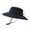 Navy, variant on Bucket Hats for Women Fashion Men Mountaineering Fishing Solid Color Hood Rope Outdoor Shade Foldable Casual Breathable Bucket Hat