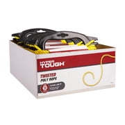 (2 pack) Hyper Tough Item# PT450Y-HT, Polypropylene Twisted Rope, 1/4 x 50, 1 Each