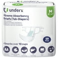 thumbnail image 5 of UnderX Xtreme Absorbency Adult Briefs with Tabs - Maximum Absorbency - Heavy-Duty Overnight Briefs for Men and Women– Leak-Proof Protection Absorbent Brief - Comfortable, Latex-Free (M-10 Count), 5 of 5