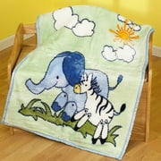 Baby Connection - Safari Friends Plush Blanket
