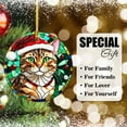 thumbnail image 6 of Bengal Cat Ornaments Ceramic For Christmas, Ornaments Ceramic Christmas 2025, 6 of 7