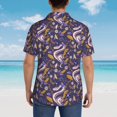 thumbnail image 6 of Balery Snake And Floral Print Men's Hawaiian Shirts Short Sleeve Beach Shirt Relaxed Fit Vacation Button Down Shirts-XX-Large, 6 of 9