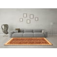 thumbnail image 3 of Ahgly Company Indoor Rectangle Abstract Orange Modern Area Rugs, 5' x 7', 3 of 4