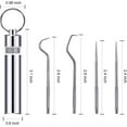 thumbnail image 3 of Ensemble de 12 Pcs de Cure-Dents en Acier Inoxydable Réutilisables, Support pour Pique-Nique en Plein Air Camping Voyage (3), 3 of 7