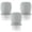 Gray, variant on 3 Pcs Travel Size Toiletrie,Soft Silicone Travel Bottle,Eco-Friendly Easy Refill Travel,Gray,One Size,Gray,1.01oz