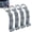 Gray, variant on Headrest Hooks 4 Pack Adjustable Universal Fit Auto Seat  Organizer Storage Hanger Purse Bags Holder with Clip Black