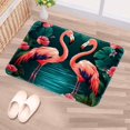 thumbnail image 5 of Flamingo Non-Slip Polyester Door Mat Floor Mats Bath Rugs Machine Washable, 5 of 6