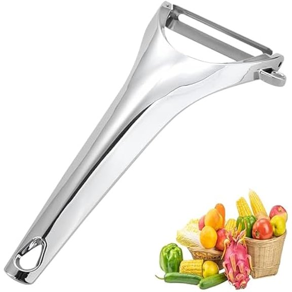 Vegetable Peeler Fruit Apple Potatoes Carrot Veggie Stainless Steel Peelers with Ergonomic Handle & Swivel Y-Shaped Blade Good Sturdy Kitchen Tool,Dishwasher reliable