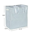 thumbnail image 2 of Household Essentials Rectangular Double Sorter with Handles, Blue and White Stripe, 2 of 9