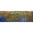 thumbnail image 2 of Gulin, Sylvia 32x13 White Modern Wood Framed Museum Art Print Titled - USA-New Hampshire-Gorham Autumn colors reflected in small pond, 2 of 4