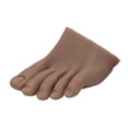 thumbnail image 1 of HILABEE Nail Practice Foot Model Fake Toes for Nail Art Training Display Left B, 1 of 9