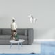 thumbnail image 2 of Figura De Caballo De Loro De Porcelana, Escultura De Resina, Adorno Decorativo Para Interiores, Centro De Mesa Para Escritorio, Mesa, Sala De Estar, Oficina, Armario, Chimenea., 2 of 8