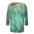 thumbnail image 4 of Womens Summer Tops Casual Country V Neck Tee Shirts Plus Size Blouses for Women Dressy Casual Womens T Shirts Loose Fit Plus Size, 4 of 5