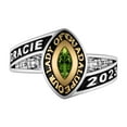 thumbnail image 2 of Order Now for 2025 Graduation, Freestyle Women's Marquise Birthstone Class Ring Sterling Silver, Personalized, High School or College Graduation, 2 of 5