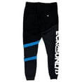 thumbnail image 3 of Ecko Unltd Men's Sweatpants Puff Print Colorblock Fleece Jogger (X-Large, Charcoal Heather/Black), 3 of 5