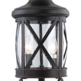 thumbnail image 2 of Volume Lighting  3-Light Indoor/Outdoor Black Copper Aluminum Pendant, 2 of 3