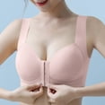 thumbnail image 4 of hoksml Plus Size Front Closure Bra, Wirefreee Extra-Elastic Bra, Sports Bras, Women's Comfortableable Adjustable Gathering Breathable Bra Underwear Daily Bra 2025 on Clearance, 4 of 5