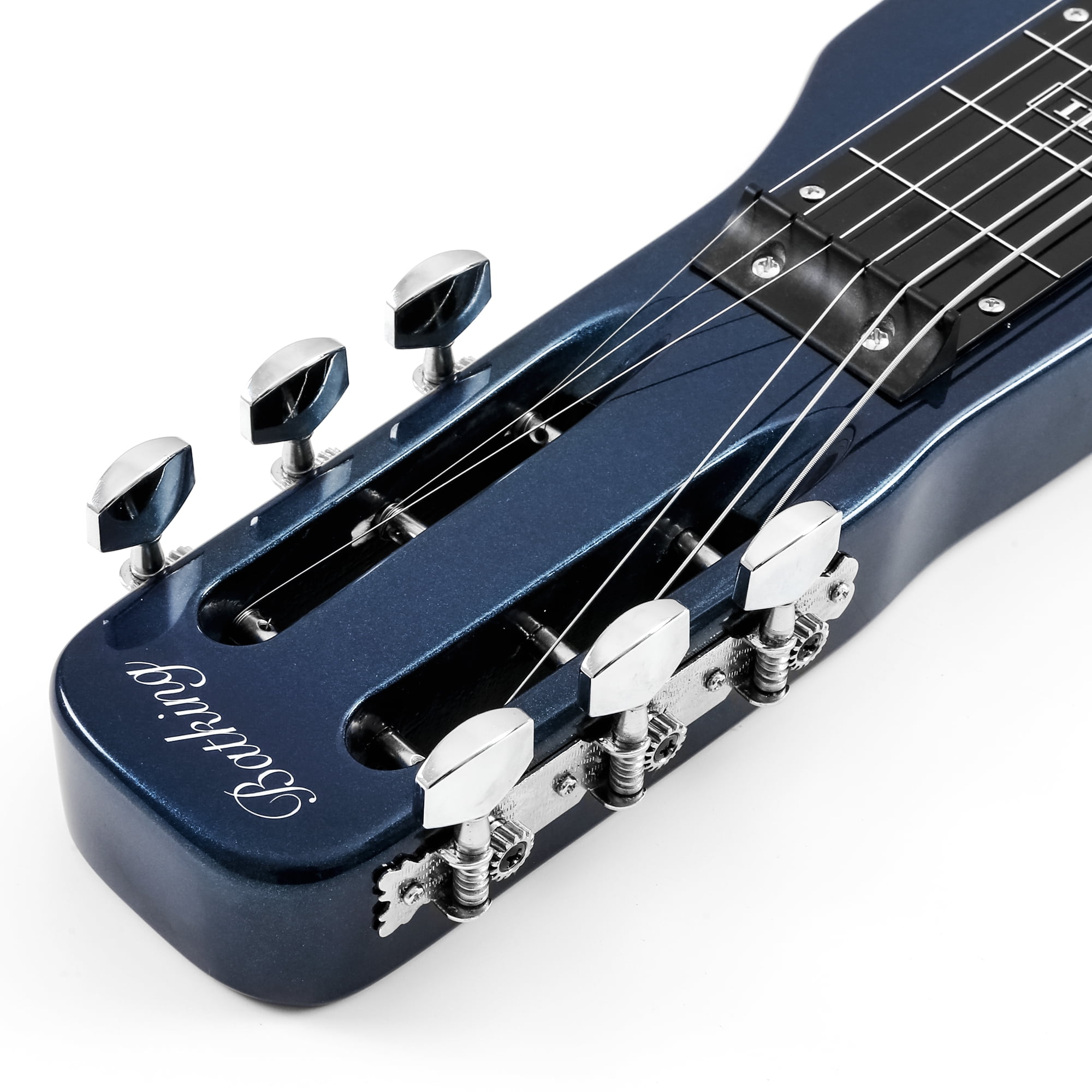 Batking Lap Steel Guitar Slide Electric Slide Instrument 6 Strings Blue Steel Guitar