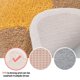 thumbnail image 3 of Alfombras de baño antideslizantes con respaldo de goma duradero absorbente de felpa Extra suave de 24x17 pulgadas, alfombra de baño lavable a máquina, alfombra de baño, 3 of 5