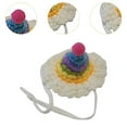 thumbnail image 6 of Serenable Small Animals Hat Headgear Adjustable Hamster Hat for Reptile Lizards Ferret Rainbow, 6 of 10