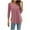 Pink-05, variant on STETMN Womens Cotton Tunic Tops Long Sleeve V Neck Tops Casual Loose Pleated Blouses