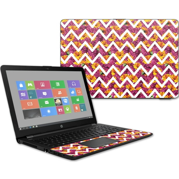 Skin For HP 15t Laptop 15.6" (2017) Chevron Summer Protective
