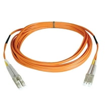 Tripp Lite 3.28' OM1 62.5/125 Multimode Duplex LC to LC Fiber Optic Patch Cable, Orange