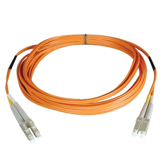Tripp Lite 3.28' OM1 62.5/125 Multimode Duplex LC to LC Fiber Optic Patch Cable, Orange