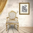 thumbnail image 3 of Wang, Melissa 15x18 Gold Ornate Wood Framed with Double Matting Museum Art Print Titled - Flowers in Grey V, 3 of 4