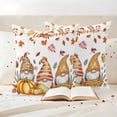 thumbnail image 3 of Thanksgiving Fall Outdoor Waterproof Pillow Covers, Country Gnomes Pumpkin Maple Leaves Decorative Square Throw Pillowcase Sofa Cushion Sham for Patio/Couch/Chair, 26"x26" 2 Pack, 3 of 8
