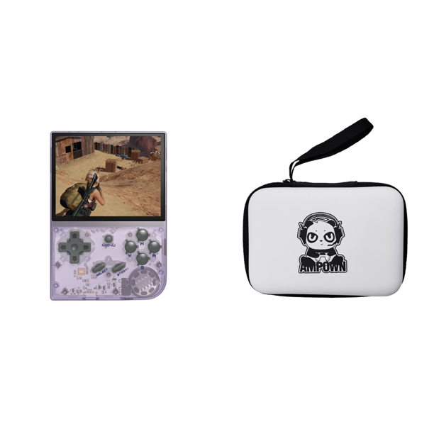 Consola Juegos Portátil Consola Juegos Retro Portátil para Adultos (Púrpura 64G)
