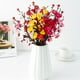 thumbnail image 5 of Monstrate 5 piezas de ramos artísticos de flores artificiales para decoración del hogar para un toque de elegancia que añade un toque Decoración blanco, 5 of 6