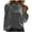 #328-Gray, variant on Women's Blouse High Neck Bubble Long Sleeve Pullover Casual and Fashionable Solid Color Top