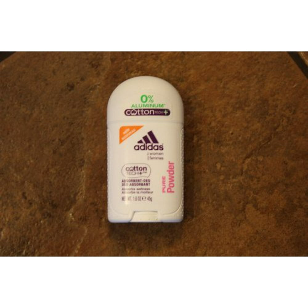 Adidas Cotton Tech Aluminum Free Women Deodorant Pure Powder 1.6 oz