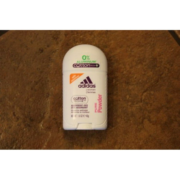 Adidas Cotton Tech Aluminum Free Women Deodorant Pure Powder 1.6 oz