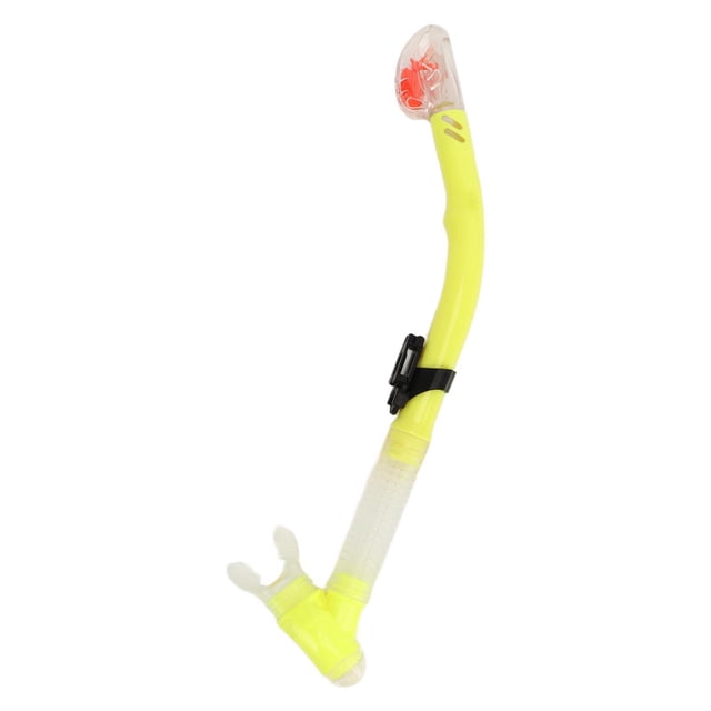 Tubo de snorkel seco de PVC y silicona, ligero y transpirable, para natación, ideal para entusiastas del buceo, color amarillo.