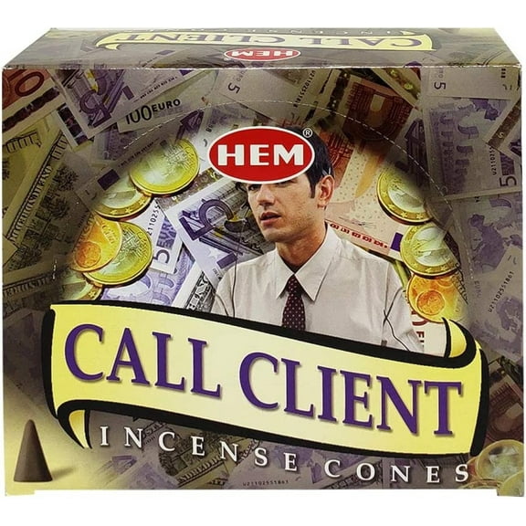 Hem Call Client Incense Cones Masala Quality Incense Hand Rolled in India for Healing Meditation Yoga Relaxation Prayer Peace (12)