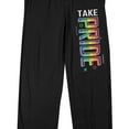 thumbnail image 2 of Pride Take Pride Men's Black Sleep Pajama Pants-XL, 2 of 4