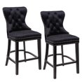 thumbnail image 3 of Heavenly Collection Tabouret Capitonné Noir, 3 of 4