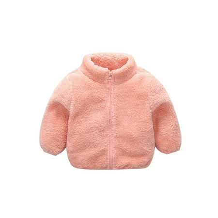 

Peyakidsaa Toddler Baby Girls Boys Winter Warm Fleece Coat Hoodie Jacket Fur Outerwear 0-4 Years