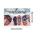 thumbnail image 3 of Hearth & Gear Independence Day Floor Mat Happy July Color Print Floor Mat Independence Day And Open Floor Mat Furry Area Rugs for Living Room 6x9 Rugs for Living Room Large Carpets for Living Room, 3 of 6